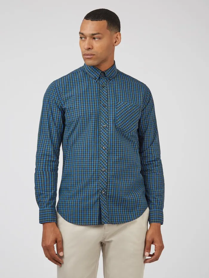Men Ben Sherman Heritage Check Shirts Signature LongSleeve House Check Shirt 8211 Dark Emerald Men Ben Sherman Heritage Check Shirts Signature LongSleeve House Check Shirt 8211 Dark Emerald