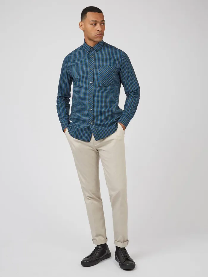 Men Ben Sherman Heritage Check Shirts Signature LongSleeve House Check Shirt 8211 Dark Emerald Men Ben Sherman Heritage Check Shirts Signature LongSleeve House Check Shirt 8211 Dark Emerald