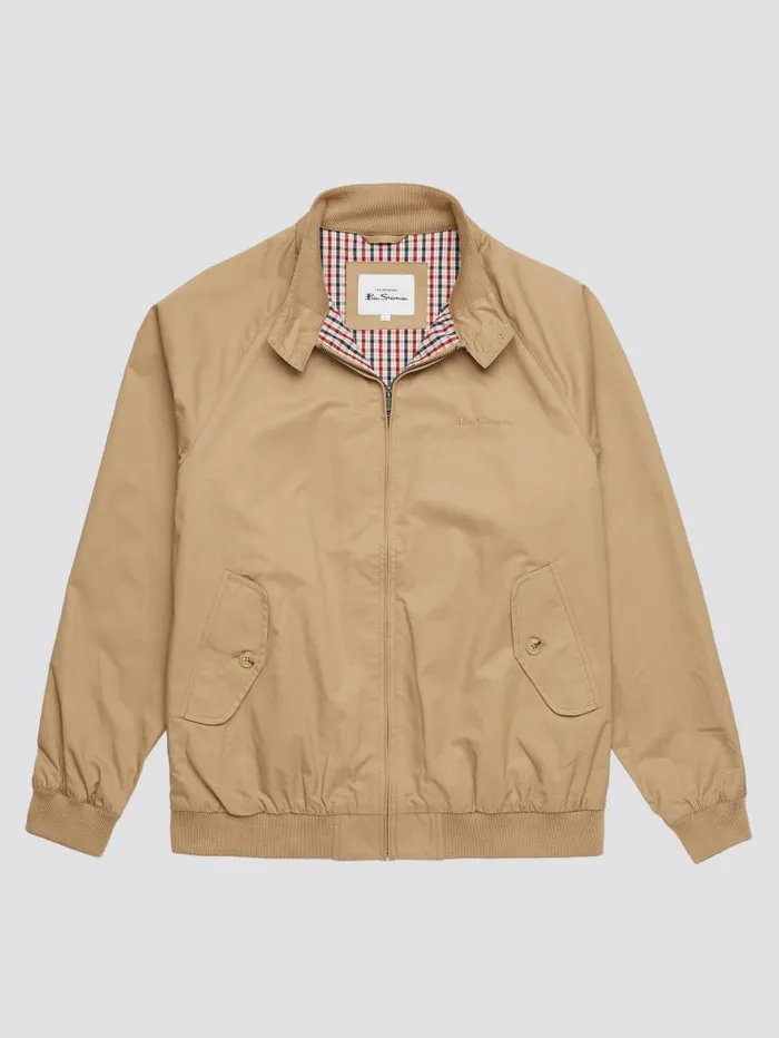 Men Ben Sherman Jackets and Outerwear Signature Harrington Jacket 8211 Sand