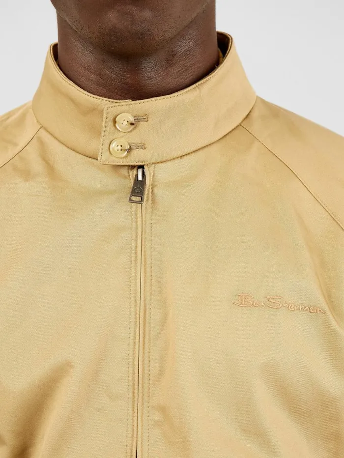 Men Ben Sherman Jackets and Outerwear Signature Harrington Jacket 8211 Sand