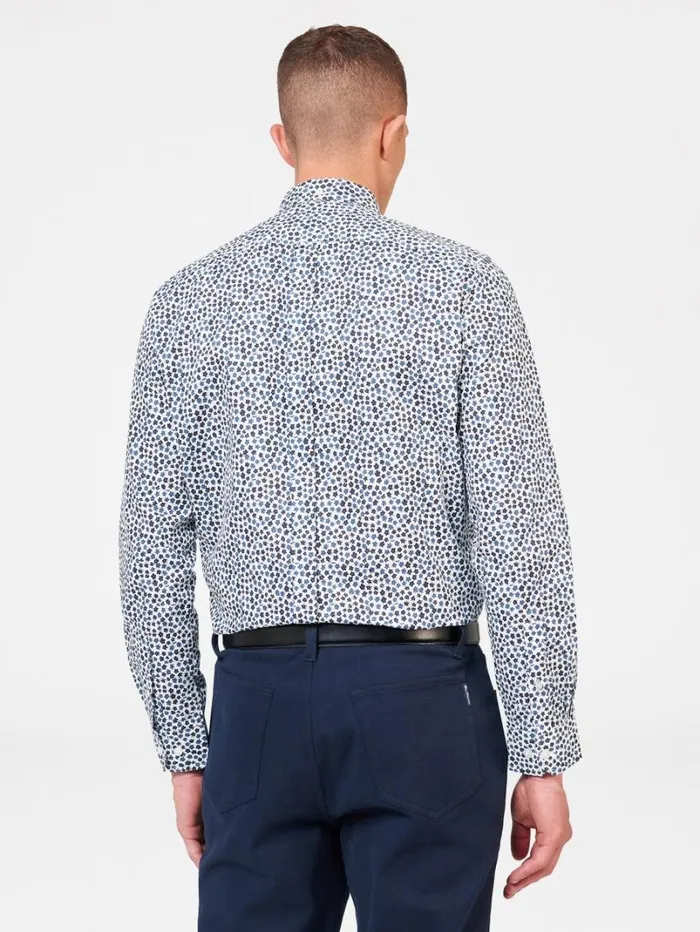 Men Ben Sherman Long Sleeve Shirts Ditsy Floral Print Long Sleeve Shirt Men Ben Sherman Long Sleeve Shirts Ditsy Floral Print Long Sleeve Shirt