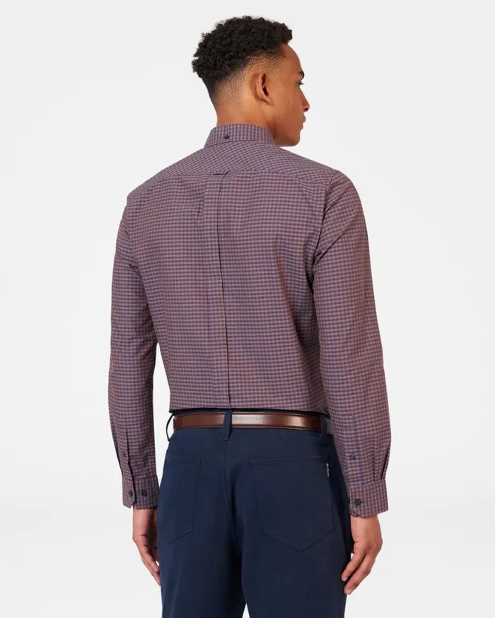 Men Ben Sherman Long Sleeve Shirts Signature Gingham LongSleeve Shirt 8211 Ginger Men Ben Sherman Long Sleeve Shirts Signature Gingham LongSleeve Shirt 8211 Ginger