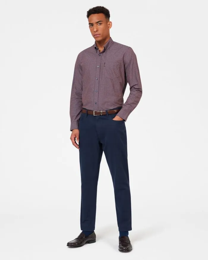 Men Ben Sherman Long Sleeve Shirts Signature Gingham LongSleeve Shirt 8211 Ginger Men Ben Sherman Long Sleeve Shirts Signature Gingham LongSleeve Shirt 8211 Ginger
