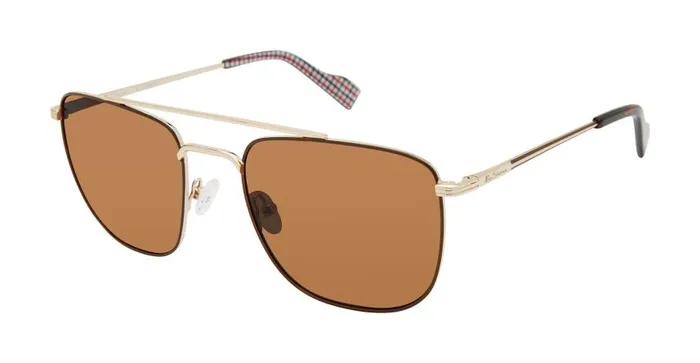 Men Ben Sherman Sunglasses Barking Polarized Aviator Square Eco Sunglasses 8211 Gold