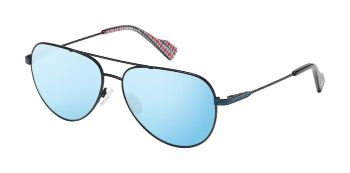 Men Ben Sherman Sunglasses Shaftesbury Polarized Oversized Aviator Eco Sunglasses 8211 BlackBlue
