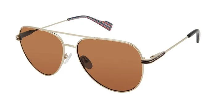 Men Ben Sherman Sunglasses Shaftesbury Polarized Oversized Aviator Eco Sunglasses 8211 Gold