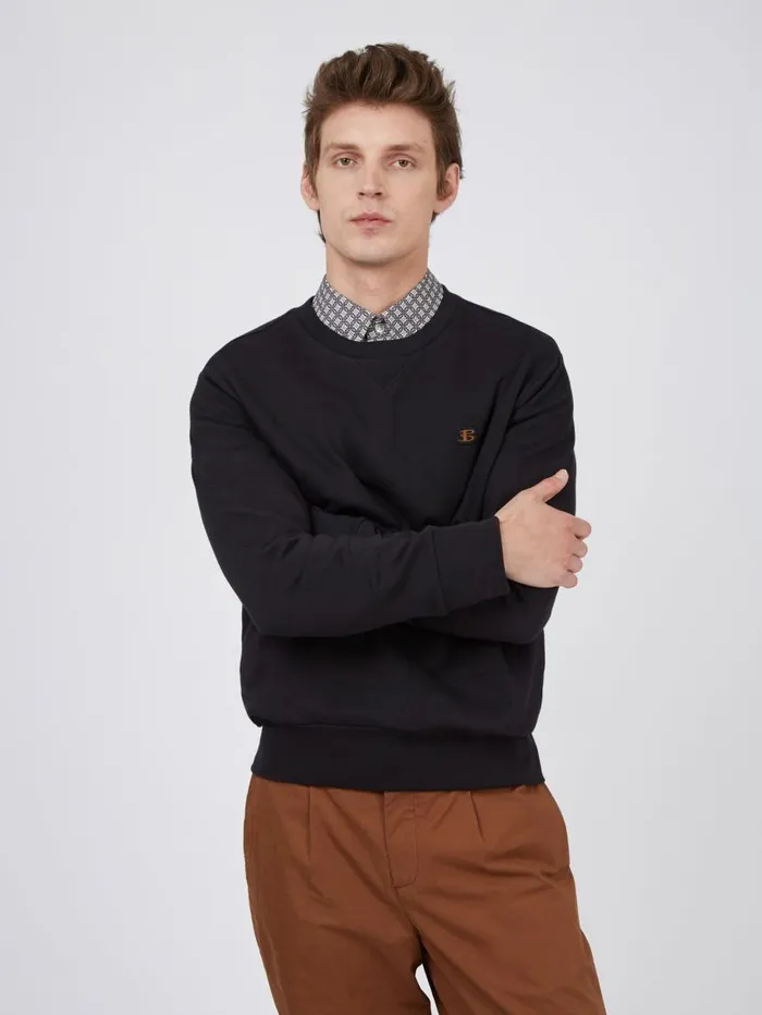 Men Ben Sherman Sweatshirts and Hoodies B By TricotLoopback Sweatshirt 8211 Black Men Ben Sherman Sweatshirts and Hoodies B By TricotLoopback Sweatshirt 8211 Black