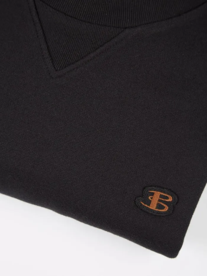 Men Ben Sherman Sweatshirts and Hoodies B By TricotLoopback Sweatshirt 8211 Black