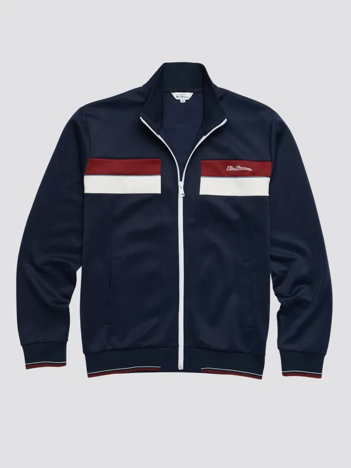 Men Ben Sherman Sweatshirts and Hoodies Color Block Tricot Track Jacket