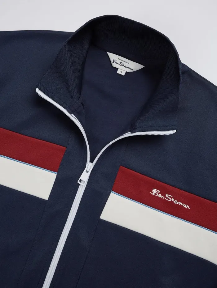 Men Ben Sherman Sweatshirts and Hoodies Color Block Tricot Track Jacket