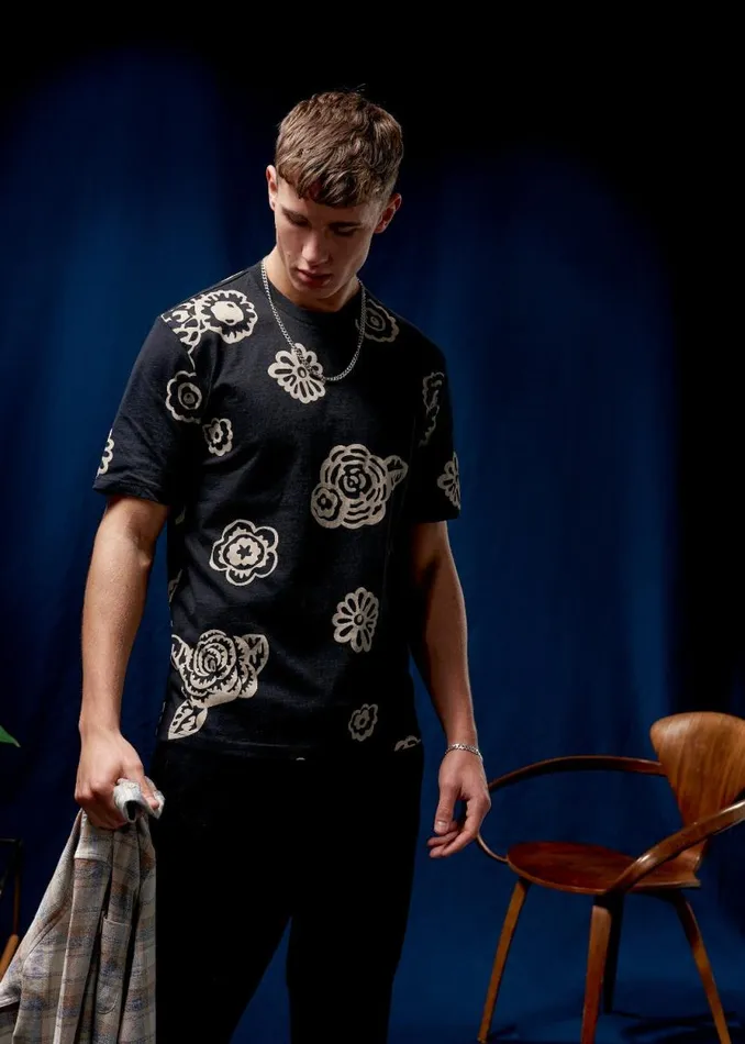 Men Ben Sherman TShirts and Graphic Tees Scattered Floral Graphic Tee Men Ben Sherman TShirts and Graphic Tees Scattered Floral Graphic Tee