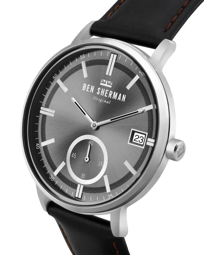 Men Ben Sherman Watches Portobello Professional Watch 8211 BlackBlackSilver