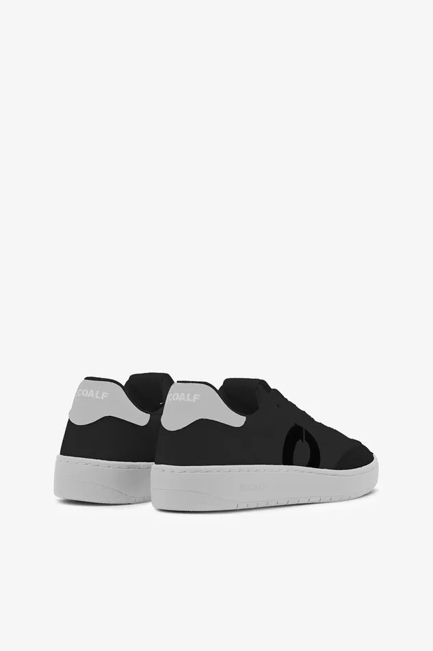 Men Black Deia Vegan Leather Trainers Ecoalf Sneakers