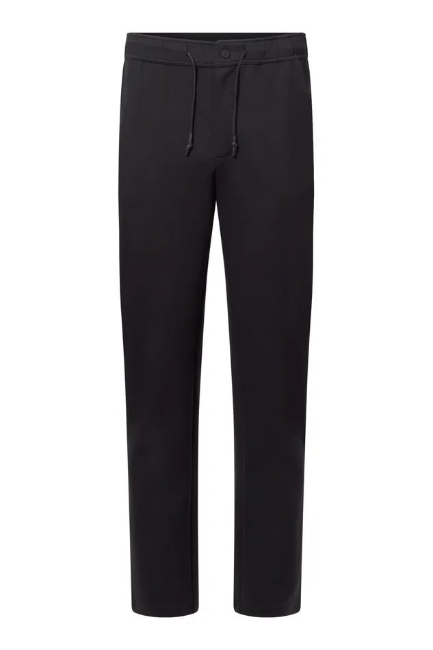 Men Black Ethica Trousers Ecoalf Trousers