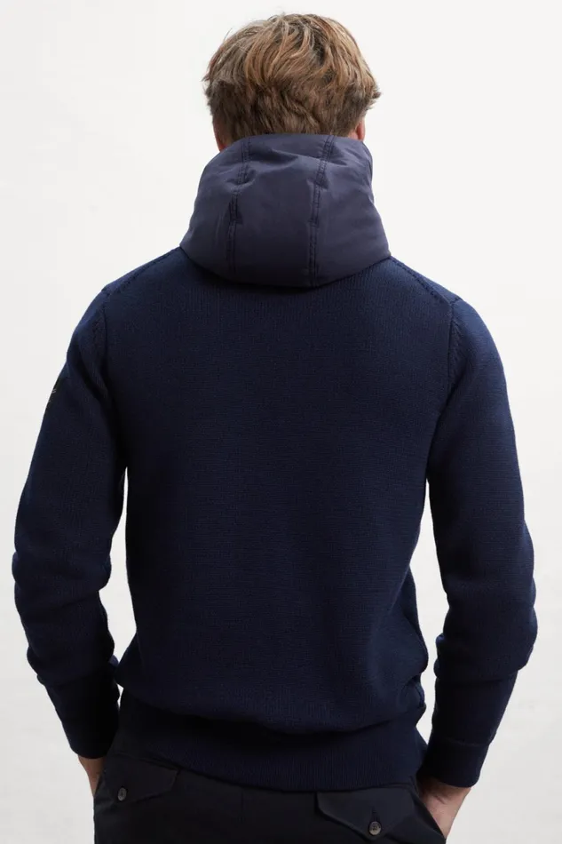 Men Blue Lesca Knitted Jumper Ecoalf Knitwear