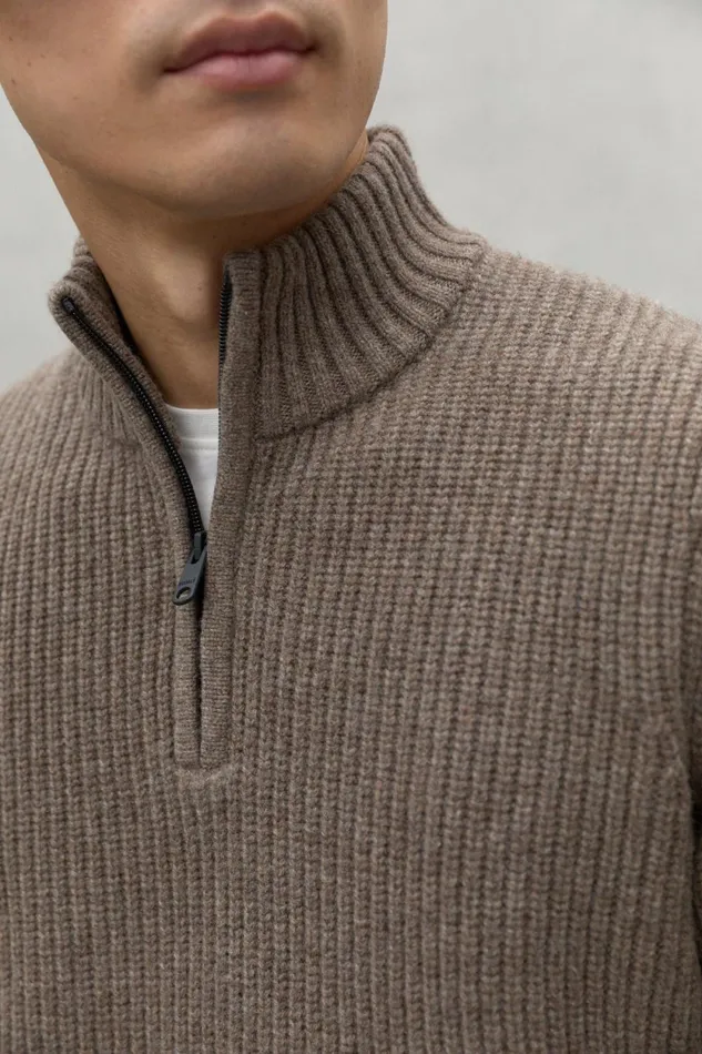 Men Brown Drago Sweater Ecoalf Knitwear