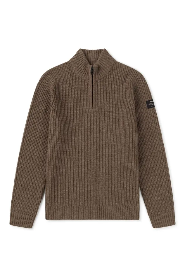 Men Brown Drago Sweater Ecoalf Knitwear