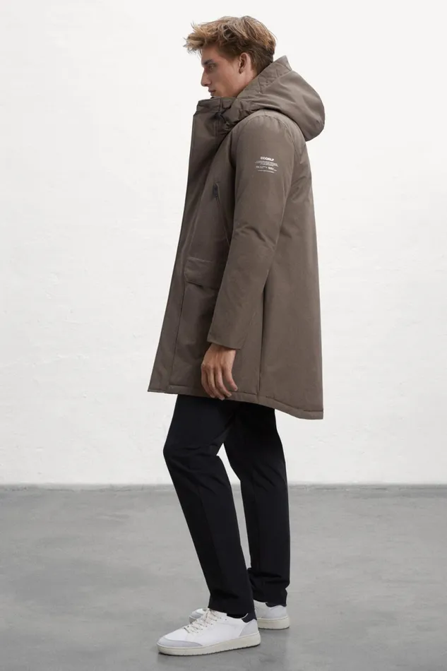 Men Brown Iceberg Coat Ecoalf Coats And Jackets