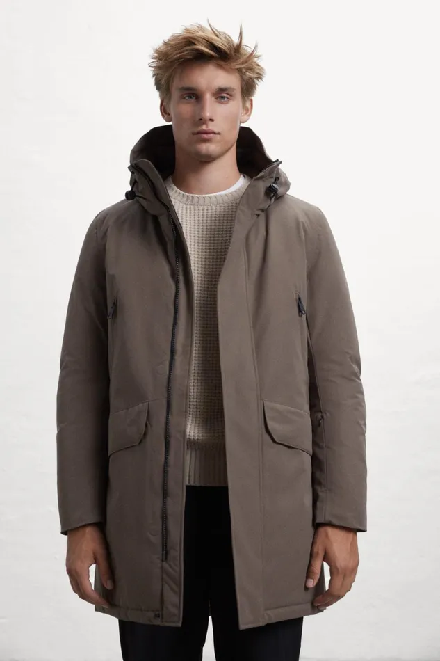 Men Brown Iceberg Coat Ecoalf Coats And Jackets