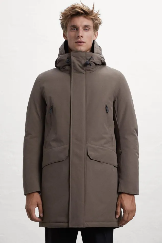 Men Brown Iceberg Coat Ecoalf Coats And Jackets