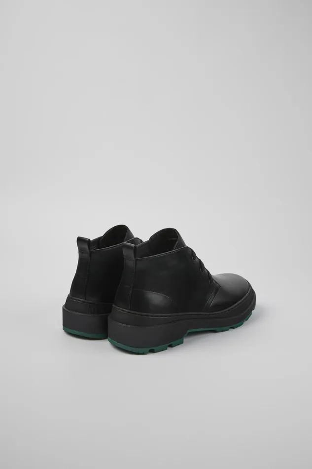Men Brutus Trek MICHELIN Black Leather Shoes Camper Ankle Boots Men Brutus Trek MICHELIN Black Leather Shoes Camper Ankle Boots