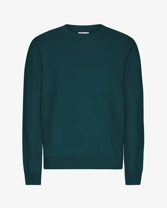 Men Crewneck Sweatshirts Colorful Standard Classic Organic Crew Ocean Green