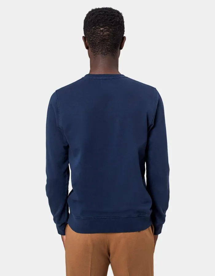 Men Crewneck Sweatshirts Colorful Standard Classic Organic Crew Sapphire Blue