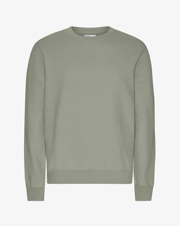 Men Crewneck Sweatshirts Colorful Standard Classic Organic Crew Steel Blue