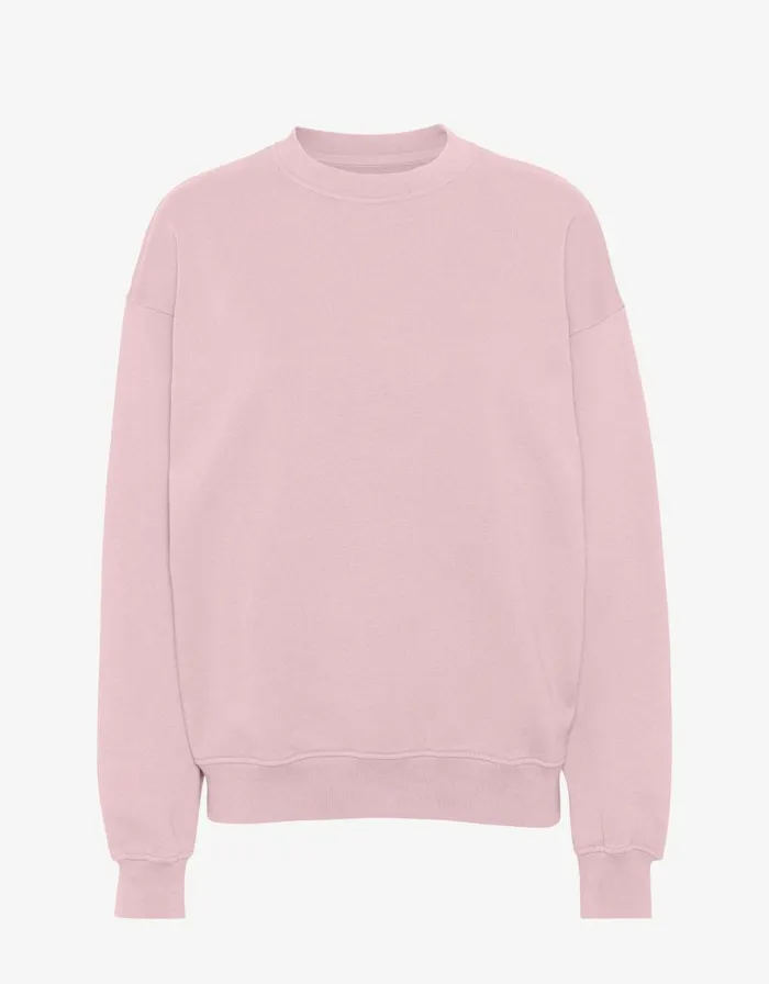 Men Crewneck Sweatshirts Colorful Standard Organic Oversized Crew Faded Pink