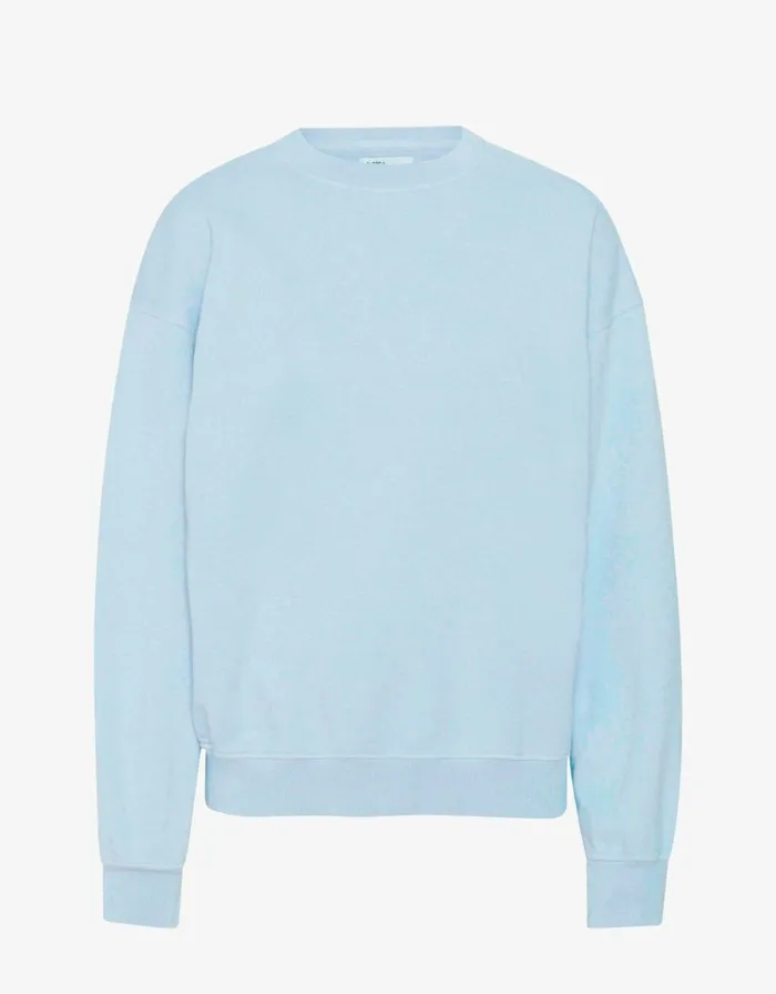 Men Crewneck Sweatshirts Colorful Standard Organic Oversized Crew Polar Blue