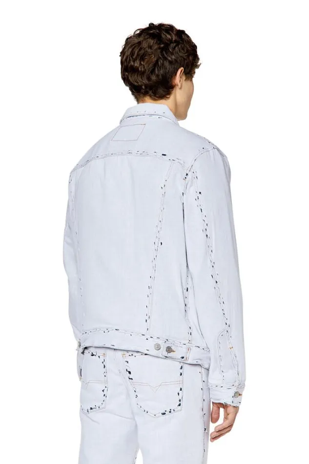 Men DBarcyFsc1 White Diesel Outerwear And Jackets Men DBarcyFsc1 White Diesel Outerwear And Jackets