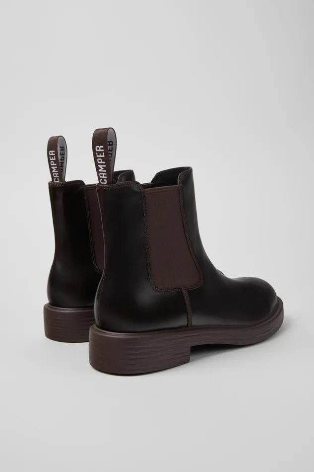 Men Dean Brown Leather Ankle Boots Camper Ankle Boots Men Dean Brown Leather Ankle Boots Camper Ankle Boots