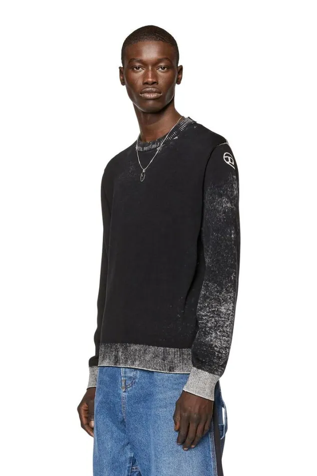 Men KLarenceB Black Diesel Knitwear Men KLarenceB Black Diesel Knitwear