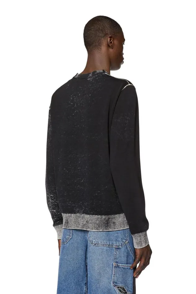 Men KLarenceB Black Diesel Knitwear Men KLarenceB Black Diesel Knitwear