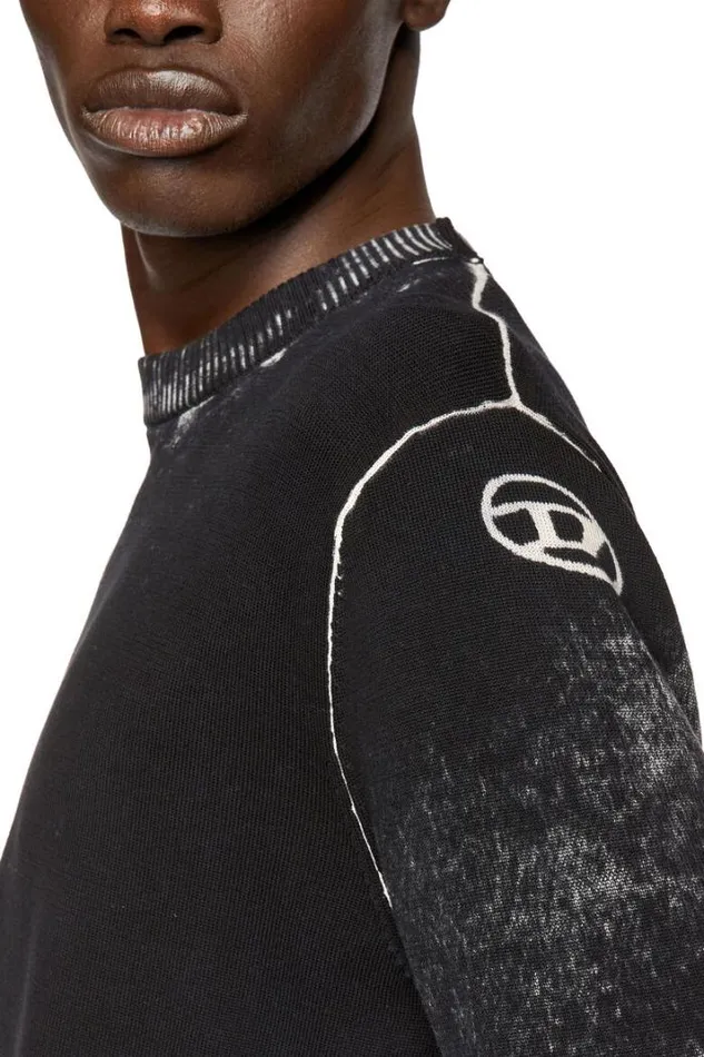 Men KLarenceB Black Diesel Knitwear Men KLarenceB Black Diesel Knitwear