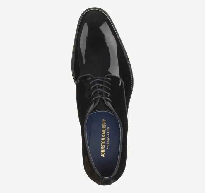 Men Kinser Plain Toe Black Italian Patent Calfskin JohnstonandMurphy Formal Shoes Men Kinser Plain Toe Black Italian Patent Calfskin JohnstonandMurphy Formal Shoes