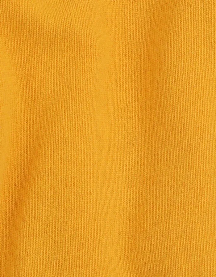 Men Knit Sweaters Colorful Standard Light Merino Wool Crew Burned Yellow