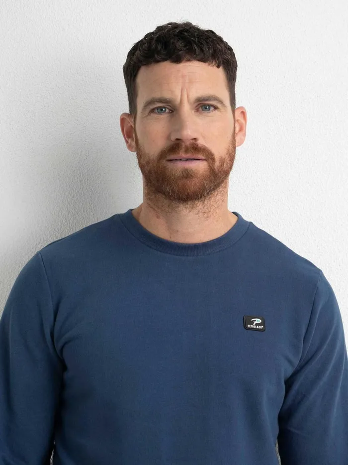 Men Knits and Sweats Petrol Industries Classic Pullover Petrol Blue
