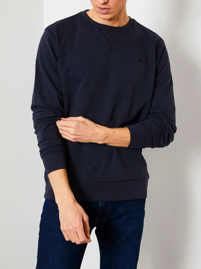 Men Knits and Sweats Petrol Industries Sweater Basic Essentials Deep Navy