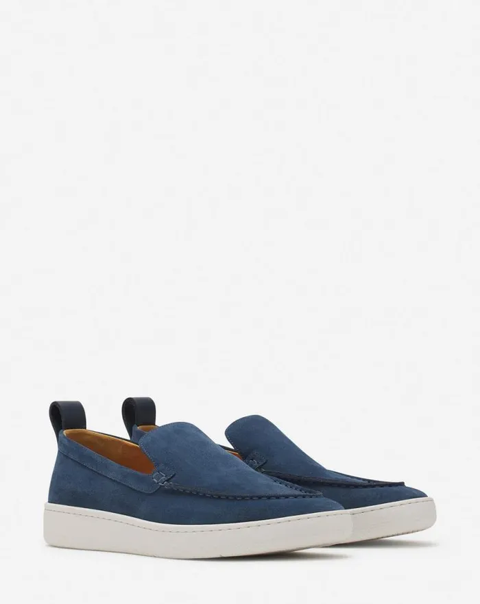 Men Lanvin Loafers and Derbies Cruiser Suede Moccasins Navy Blue Men Lanvin Loafers and Derbies Cruiser Suede Moccasins Navy Blue