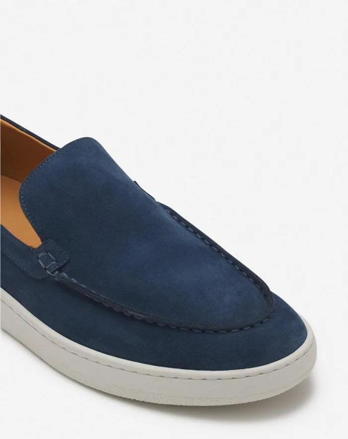 Men Lanvin Loafers and Derbies Cruiser Suede Moccasins Navy Blue Men Lanvin Loafers and Derbies Cruiser Suede Moccasins Navy Blue