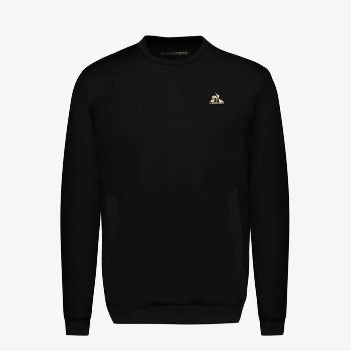 Men Le Coq Sportif Sweatshirts Coq D039or RoundNeck Sweatshirtshirt Black