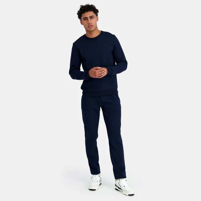 Men Le Coq Sportif Sweatshirts Ton Sur Ton RoundNeck Sweatshirtshirt Dark Velvet