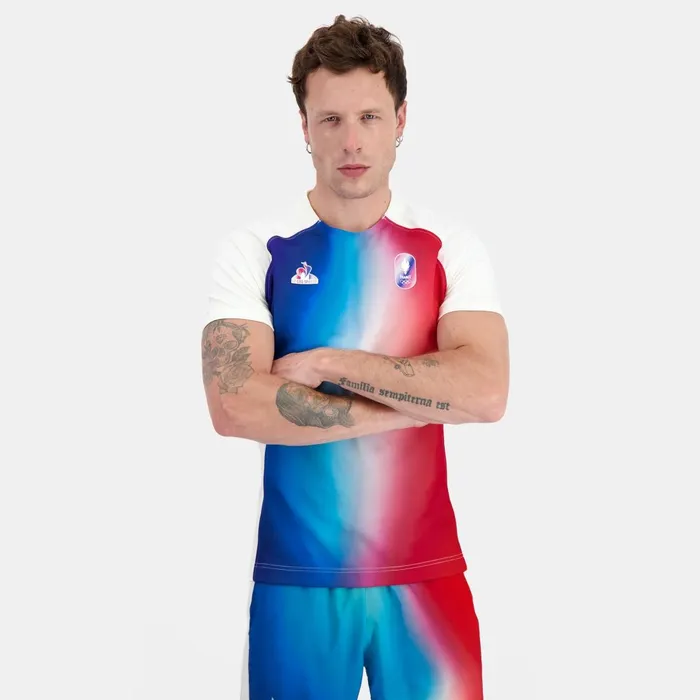 Men Le Coq Sportif Tshirts And Tops France039s Olympic Team Jersey Marshmallow Gradiant Bbr Men Le Coq Sportif Tshirts And Tops France039s Olympic Team Jersey Marshmallow Gradiant Bbr
