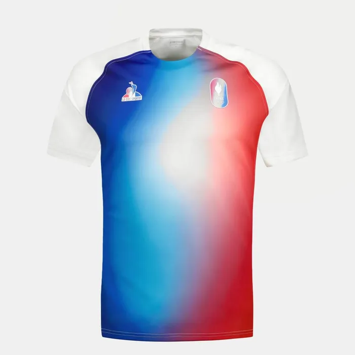 Men Le Coq Sportif Tshirts And Tops France039s Olympic Team Jersey Marshmallow Gradiant Bbr