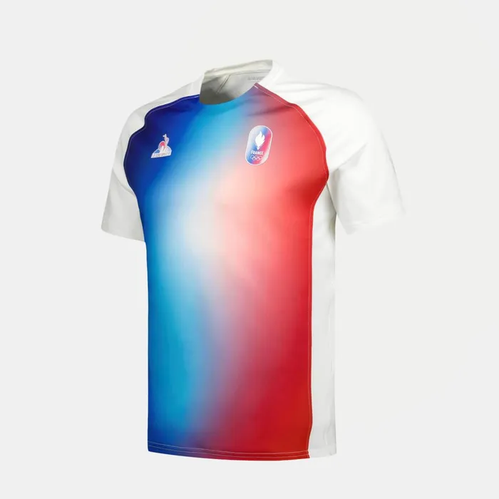 Men Le Coq Sportif Tshirts And Tops France039s Olympic Team Jersey Marshmallow Gradiant Bbr