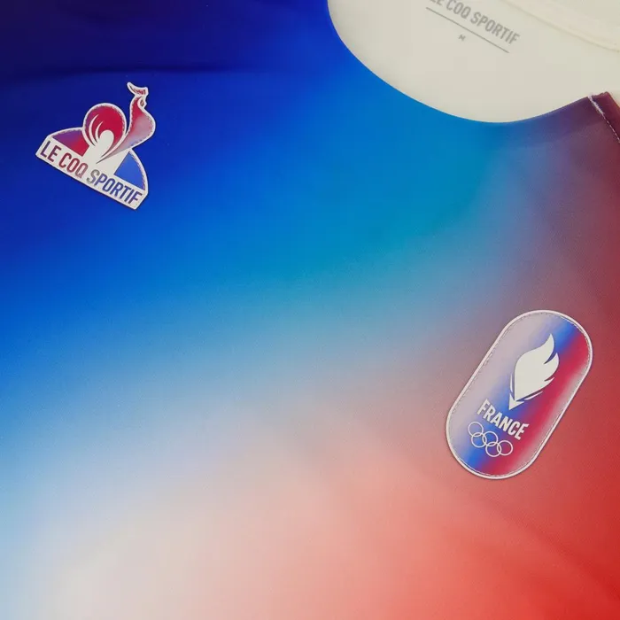 Men Le Coq Sportif Tshirts And Tops France039s Olympic Team Jersey Marshmallow Gradiant Bbr