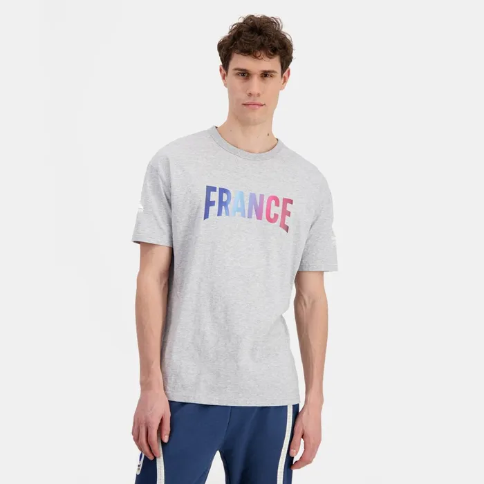 Men Le Coq Sportif Tshirts And Tops France039s Olympic Team TShirt Gris Chin Clair Men Le Coq Sportif Tshirts And Tops France039s Olympic Team TShirt Gris Chin Clair