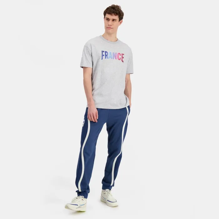 Men Le Coq Sportif Tshirts And Tops France039s Olympic Team TShirt Gris Chin Clair