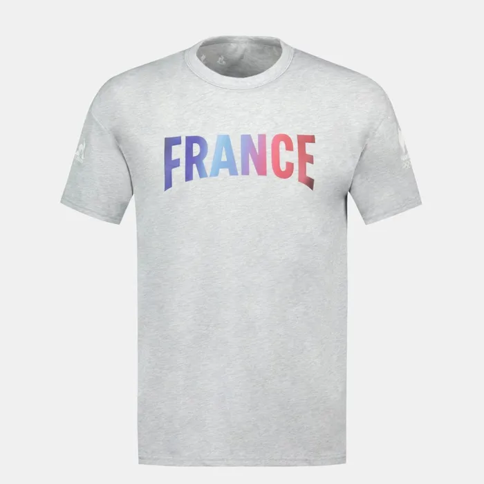 Men Le Coq Sportif Tshirts And Tops France039s Olympic Team TShirt Gris Chin Clair